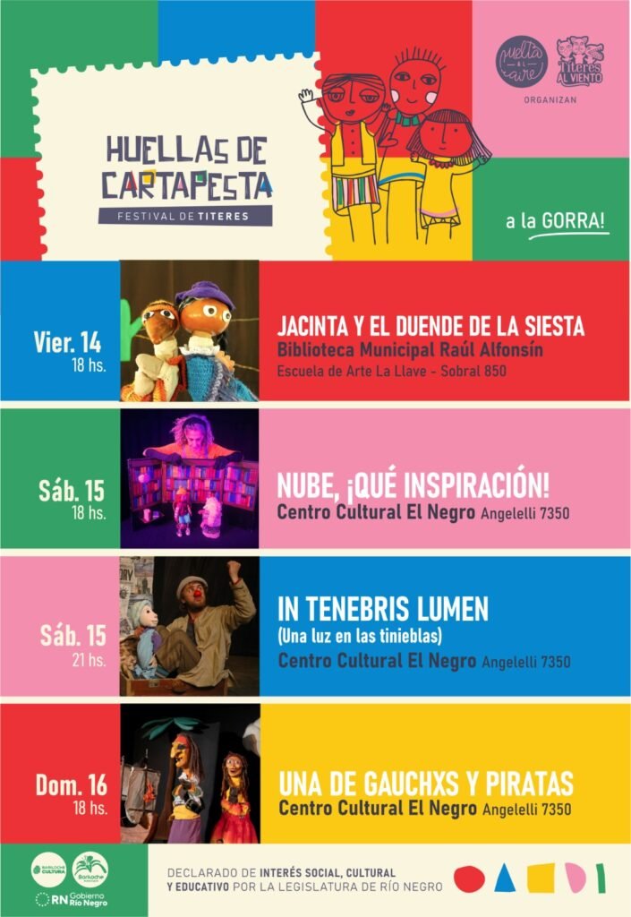Bariloche: Los títeres vuelven a escena con el festival “Huellas de Cartapesta”